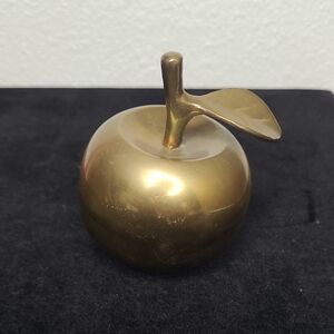 Vintage Brass Gold Apple Bell